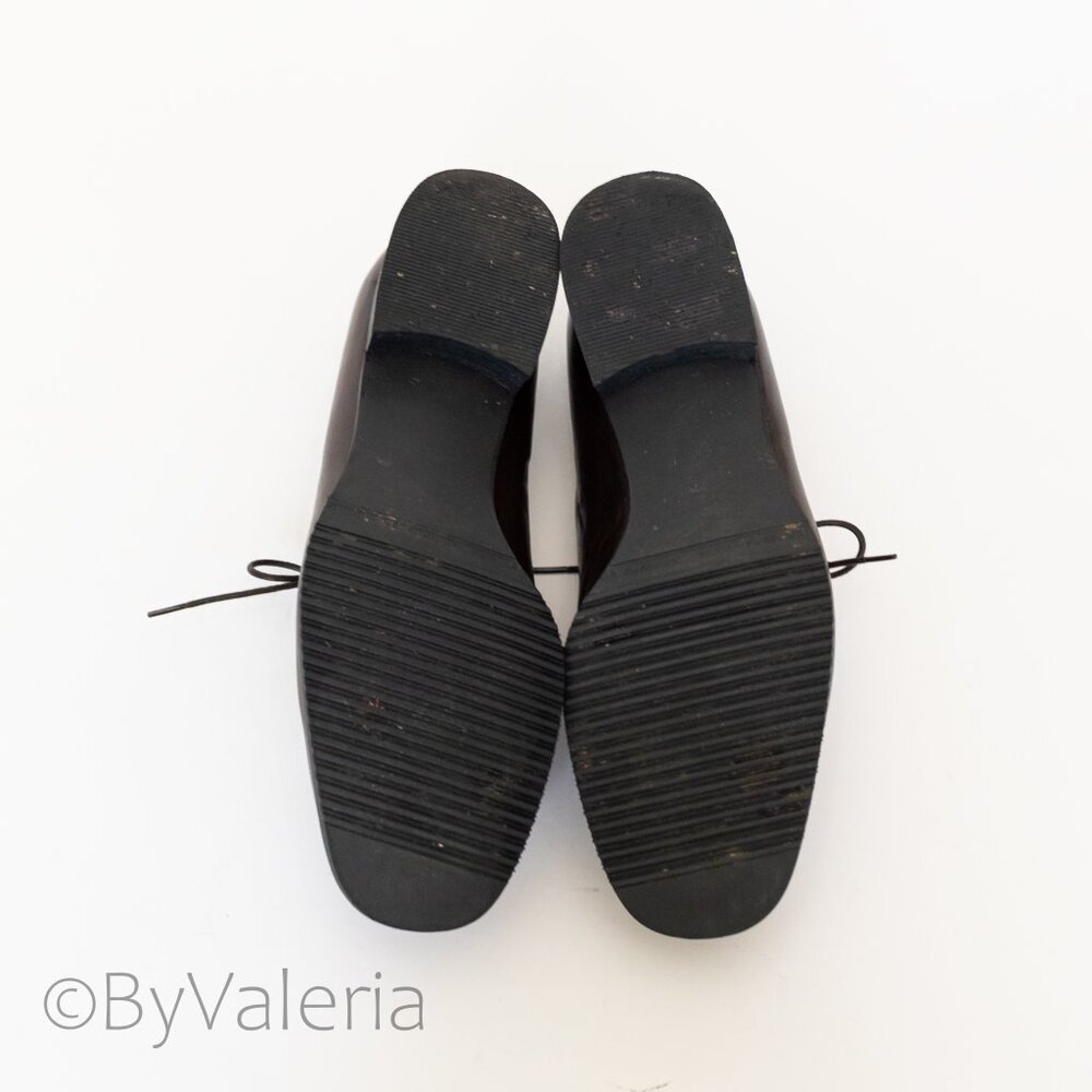 Vintage Roberto Capucci Italian Leather Women's shoes 7, Oxford Academia Office - Picture 8 of 11